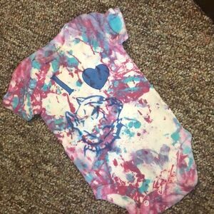 Forgotten Arts Custom Pit Bull Romper 3-6 Months